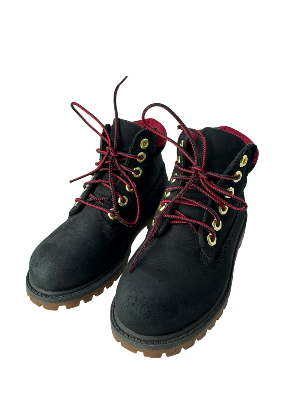 Timberland Black Red Boots - Kids 11